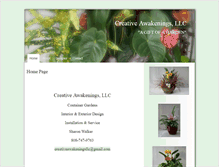 Tablet Screenshot of creativeawakeningsllc.com